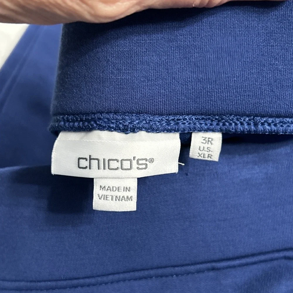Women's Chicos Wide Leg Pull On Scuba Pants Flowy Stretch Sz XL (3) Lot‎ Of 2